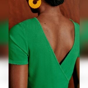 Sezane Green Dorothy T-Shirt